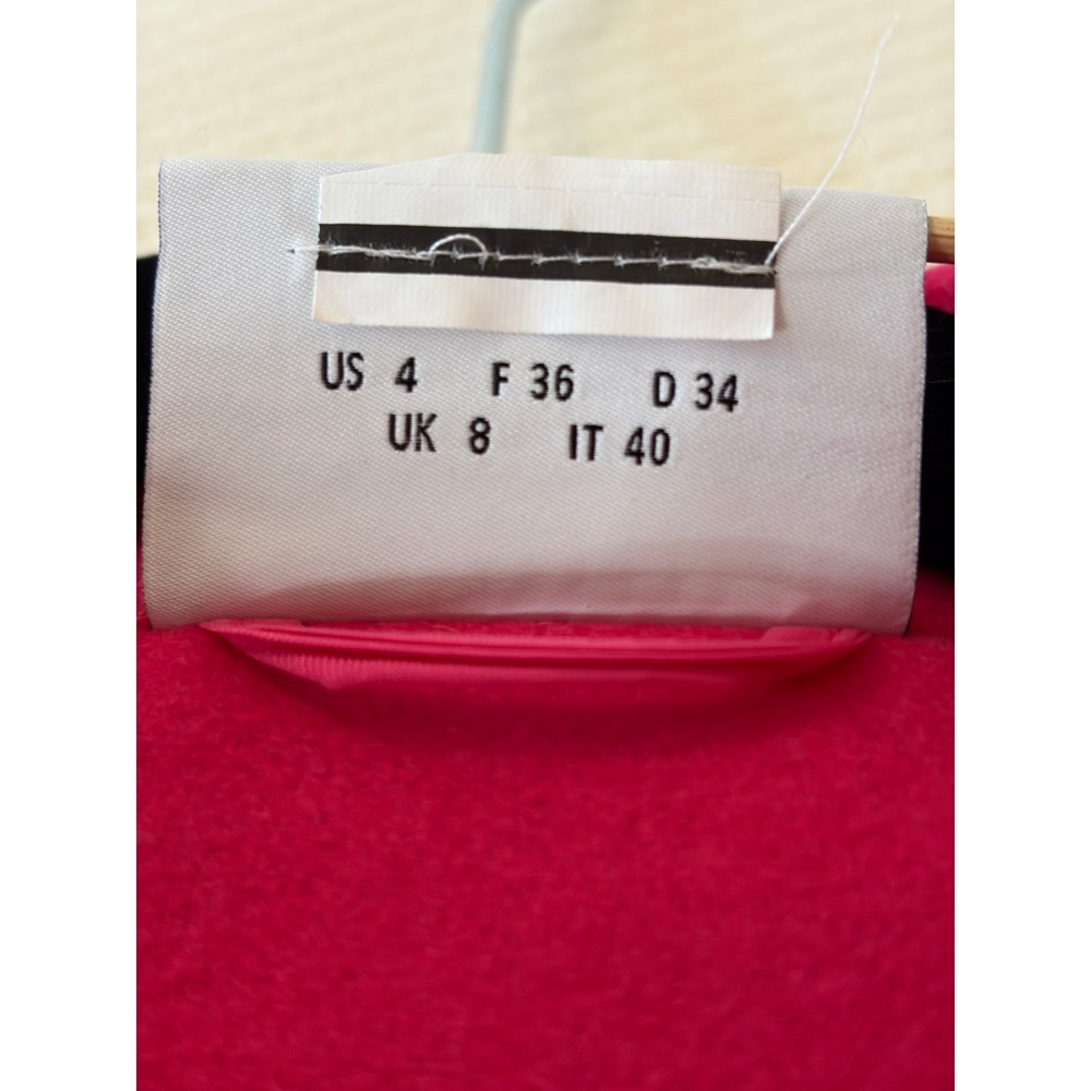 Akris Punto Pink Wool Blend Moto Jacket Women 4 Fair - Picture 3 of 16